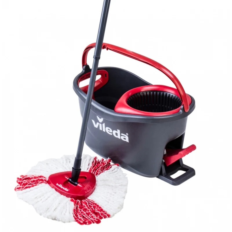 Set mocio e secchio VILEDA W&C Turbo box colore grigio