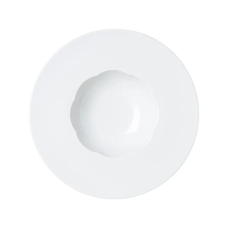 Sonetto Bianco Piatto gourmet fondo 28 cm lucido