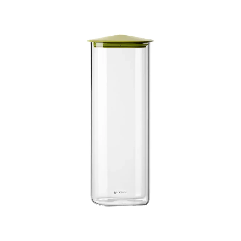 BARATTOLO QUADRATO IN VETRO -XL avocado green