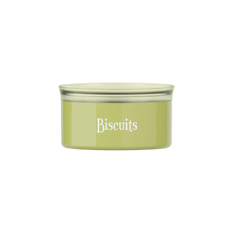 BARATTOLO OVALE SALVAFRESCHEZZA 2000cc - BISCOTTI avocado green