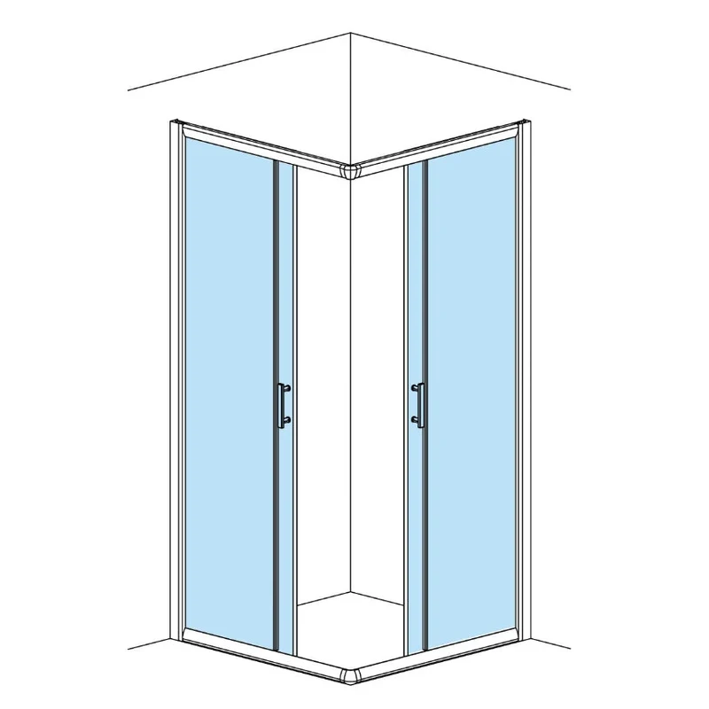 Box Doccia Angolare Kokis 78/80 x 78/80