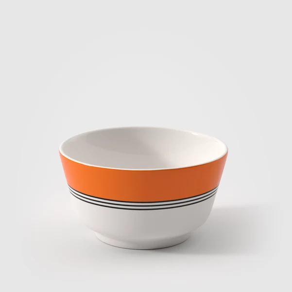 Memphis Ciotola per cereali bianca, 720 ml, Premium Porcelain