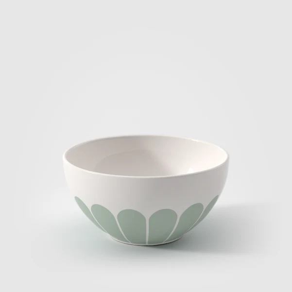 Fleur Ciotola per cereali verde, 430 ml, Premium Porcelain