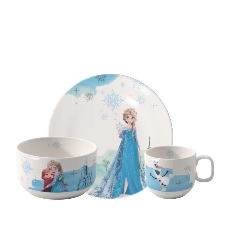 Disney Frozen Set di stoviglie per bambini 3 pz. in porcellana