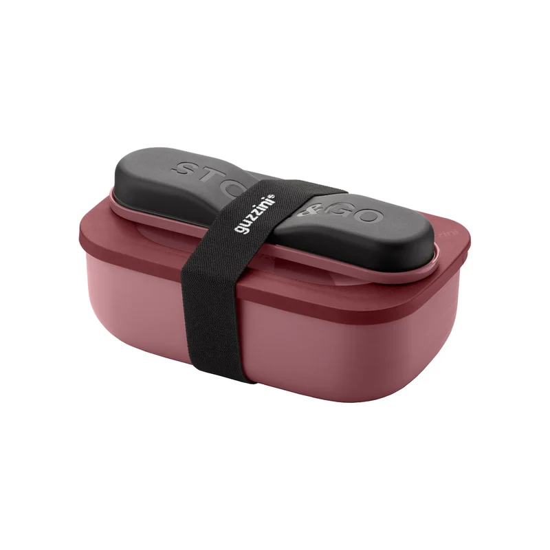 LUNCH BOX CON CONTENITORE 'STORE&GO' "ON THE GO" - COLOR MAUVE