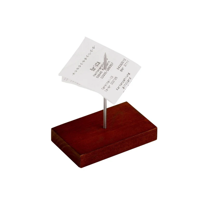 Spillone portascontrini in Legno - 10,5 cm x 9,0 cm - h 6 cm