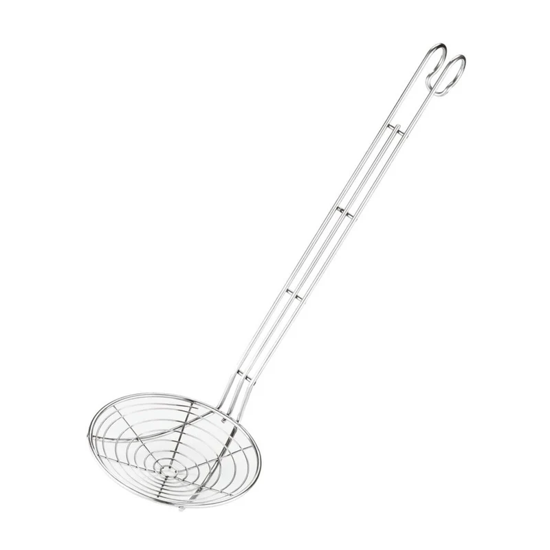 Schiumarola a filo Acciaio inox - 24 CM - MANICO 50 CM