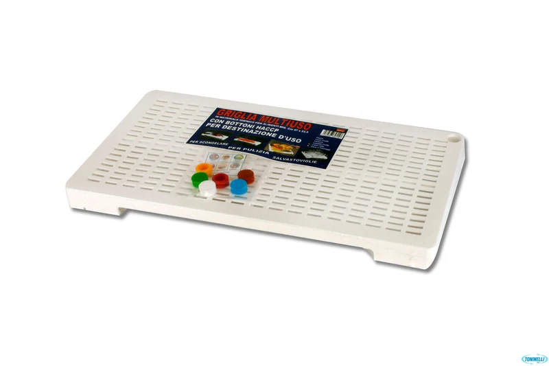 GRIGLIA MULTIUSO POLIPROPILENE 47X23,5X3 BIANCA