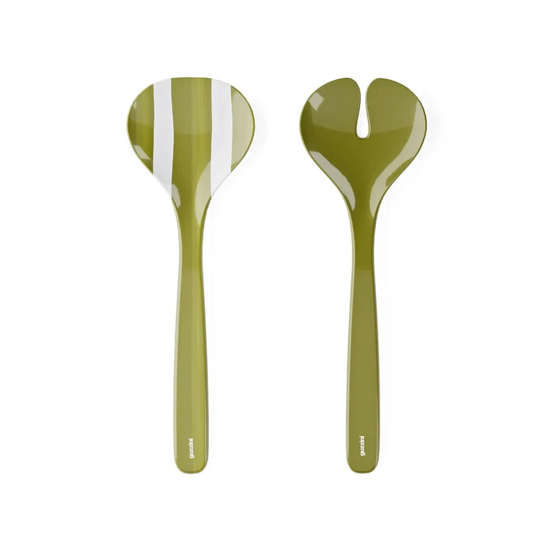 RIVIERA POSATE INSALATA - Melammina Avocado green