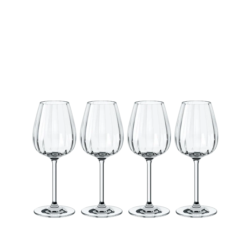 Rose Garden Bicchiere da vino bianco trasparente, 120 ml, cristallo - set da 4