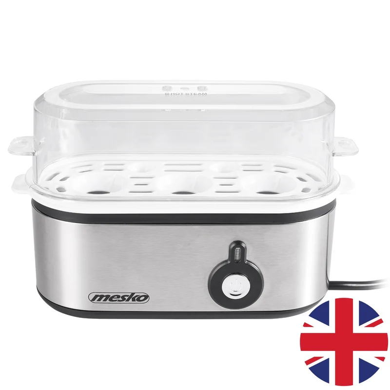 Mesko MS 4485 cuociuova per 1-3 uova, 350W, spillatore, spina UK