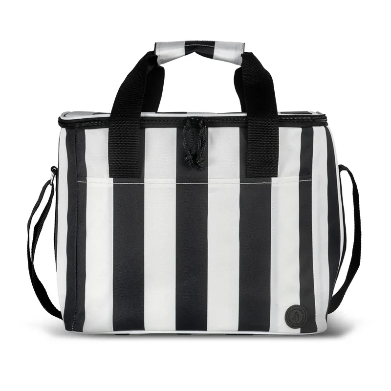 Borsa termica grande "City Stripe" con maniglia e tracolla regolabile