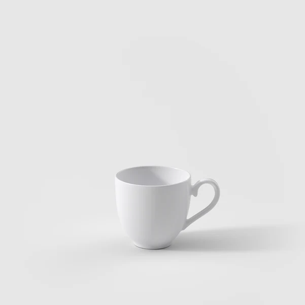 ROYAL Tazzina da caffè 70 Ml - Bianca, Premium Bone Porcelain