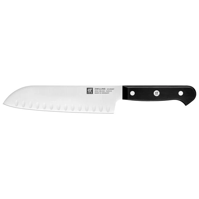 GOURMET Coltello Santoku alveolato - 18 cm