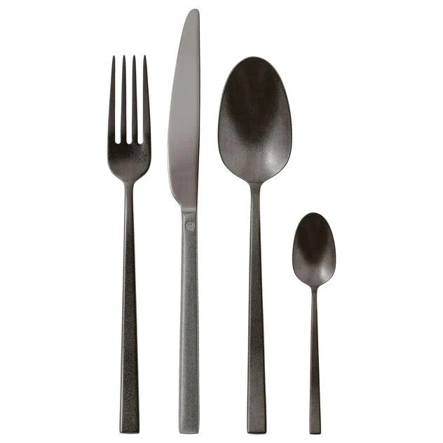 ROCK Servizio tavola 24 PZ Monoblocco - Acciaio Inox Diamond
