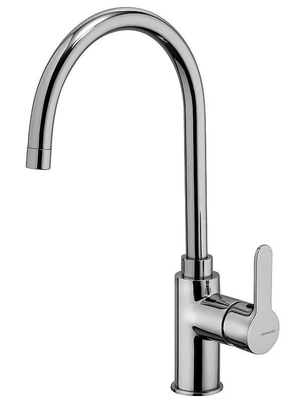 Miscelatore F.LLI Frattini Per Lavello Monoforo Bocca Girevole H380 Modello Mocca