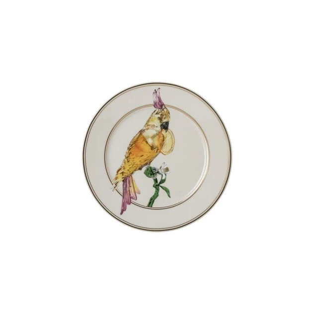 Swarovski IDYLLIA Cockatoo Piatto piano - 18 cm
