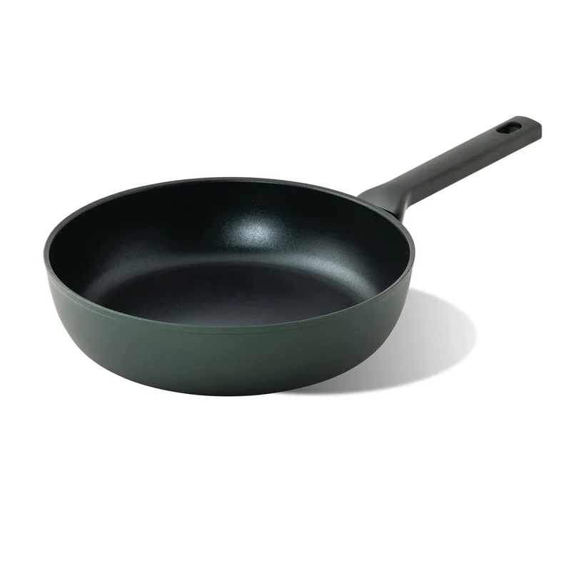 TITAN PRO GREEN Padella Alta in Alluminio 28 CM - Verde Scuro