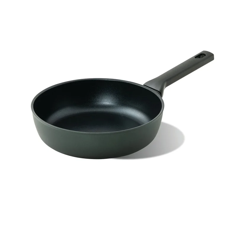 TITAN PRO GREEN Padella Alta in Alluminio 24 CM - Verde Scuro