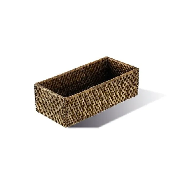 RADICI Contenitore in Rattan Rettangolare - 26,5 cm X 12,0 cm X 8 H