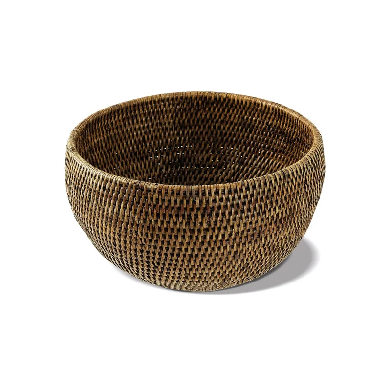 RADICI Contenitore in Rattan Rotondo - 30,5 CM 18 H