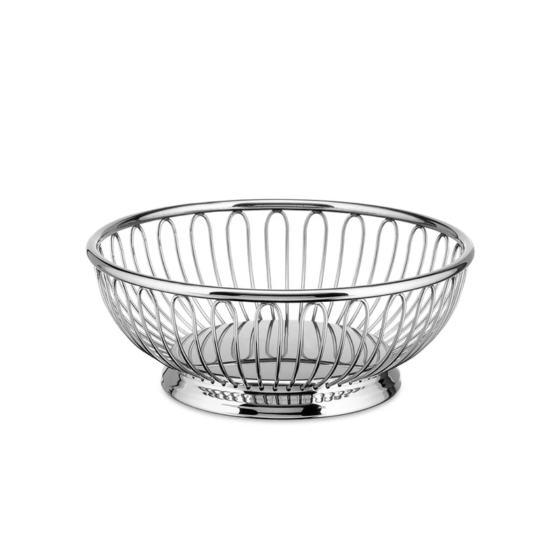 268 Cestino a filo rotondo in acciaio inox 18/10 - 15 CM