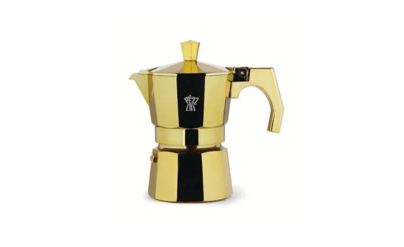 Caffettiera 3 Tazze in alluminio - Oro