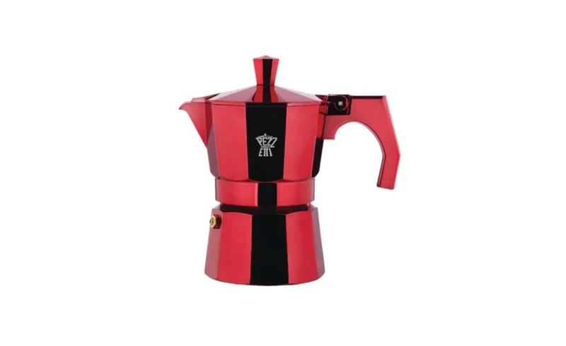 Caffettiera 3 Tazze in alluminio - Rosso