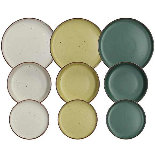 Servizio piatti 18 pezzi ARDENNE URBAN - Stoneware Multicolor