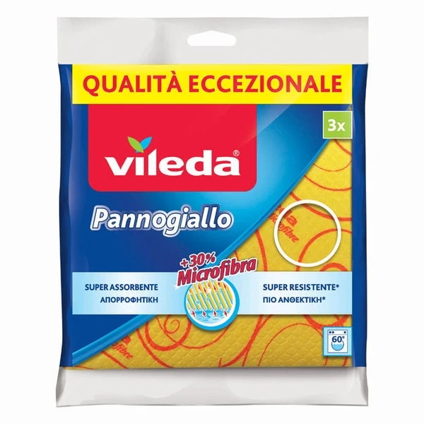 Vileda Panno giallo Odor stop 3 pz.