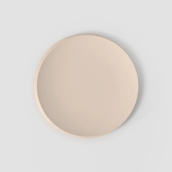 NEWMOON Piatto piano - Beige, Ø27 cm, Premium Porcelain