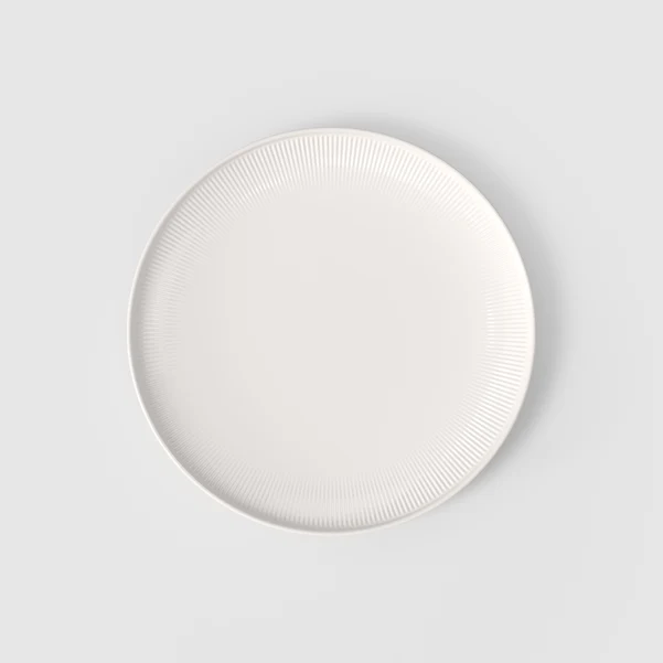 AFINA Piatto piano - Bianco, Premium Porcelain