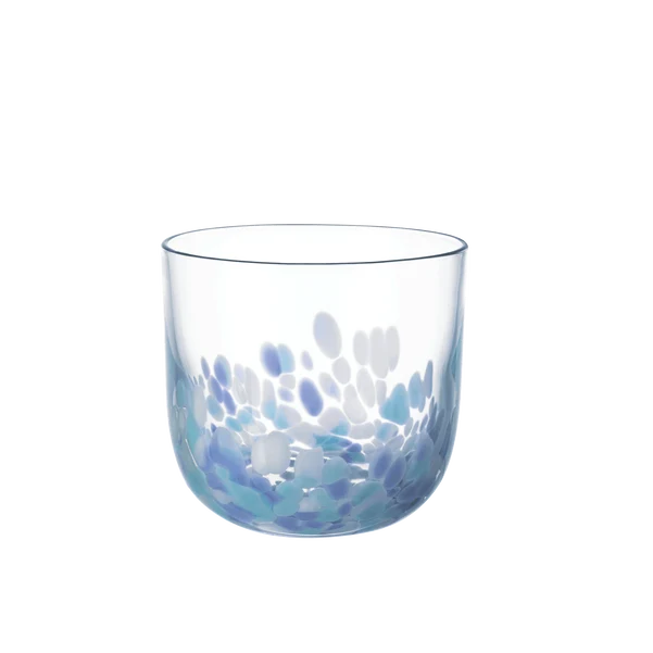 LIKE GLASS Bicchiere da acqua - Blu, 200 ml, vetro SET 2 PZ