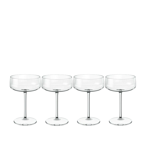 AFINA Coppa da champagne/ spumante trasparente - 120 ml, cristallo SET 4 PZ