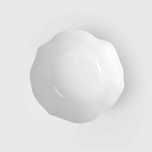PURA Insalatiera/ Scodella da portata bianca - 1,8 l, Premium Bone Porcelain