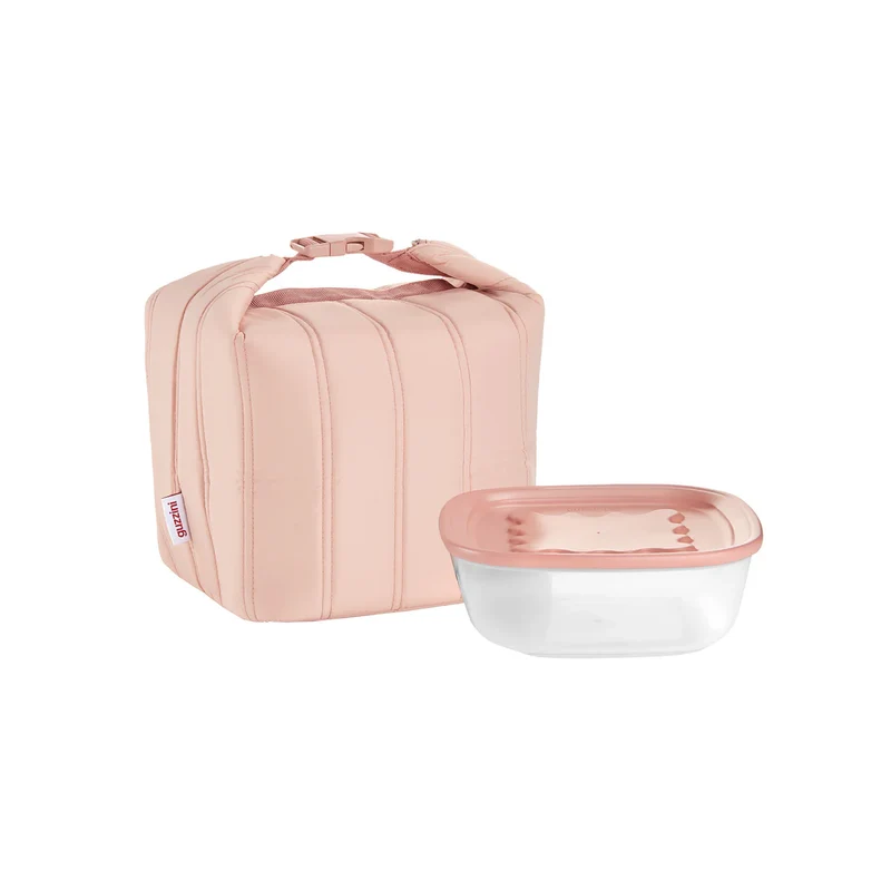 BORSA TERMICA CON CONTENITORE 'HANDY BIO' "ON THE GO" - Peach blossom pink