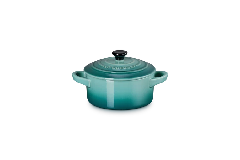 Mini cocotte rotonda in gres vetrificato - Bleu Riviera 10 CM / 0.25 L