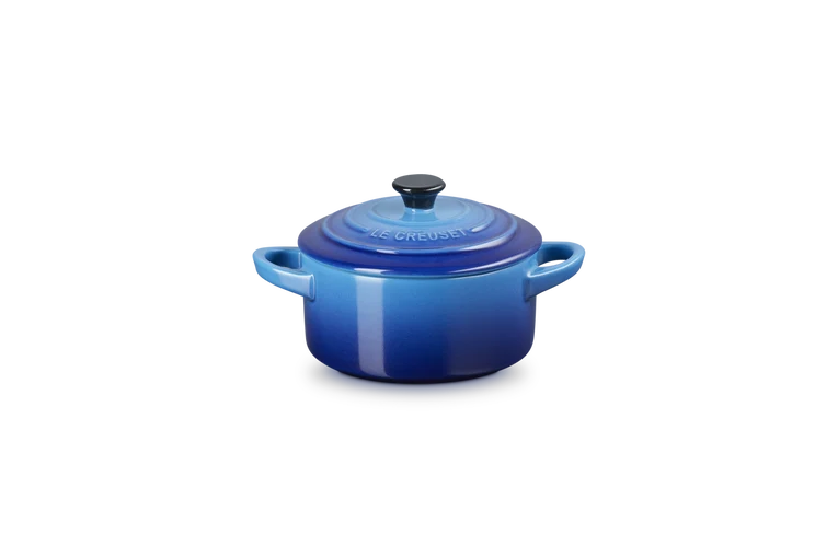 Mini cocotte rotonda in gres vetrificato - Azure 10 CM / 0.25 L