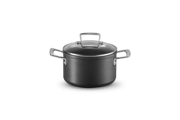 Pentola in alluminio antiaderente con coperchio vetro - 24 CM / 6 L