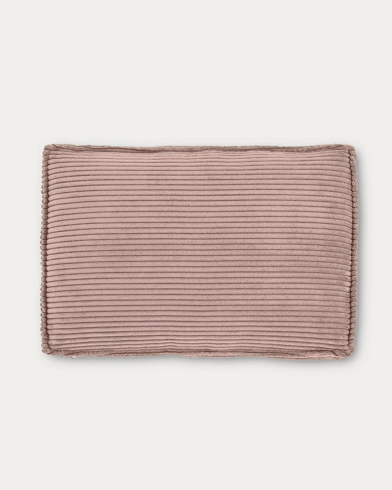Kissen Blok, schwer entflammbar mit dickem Cord in Rosa, 40 x 60 cm