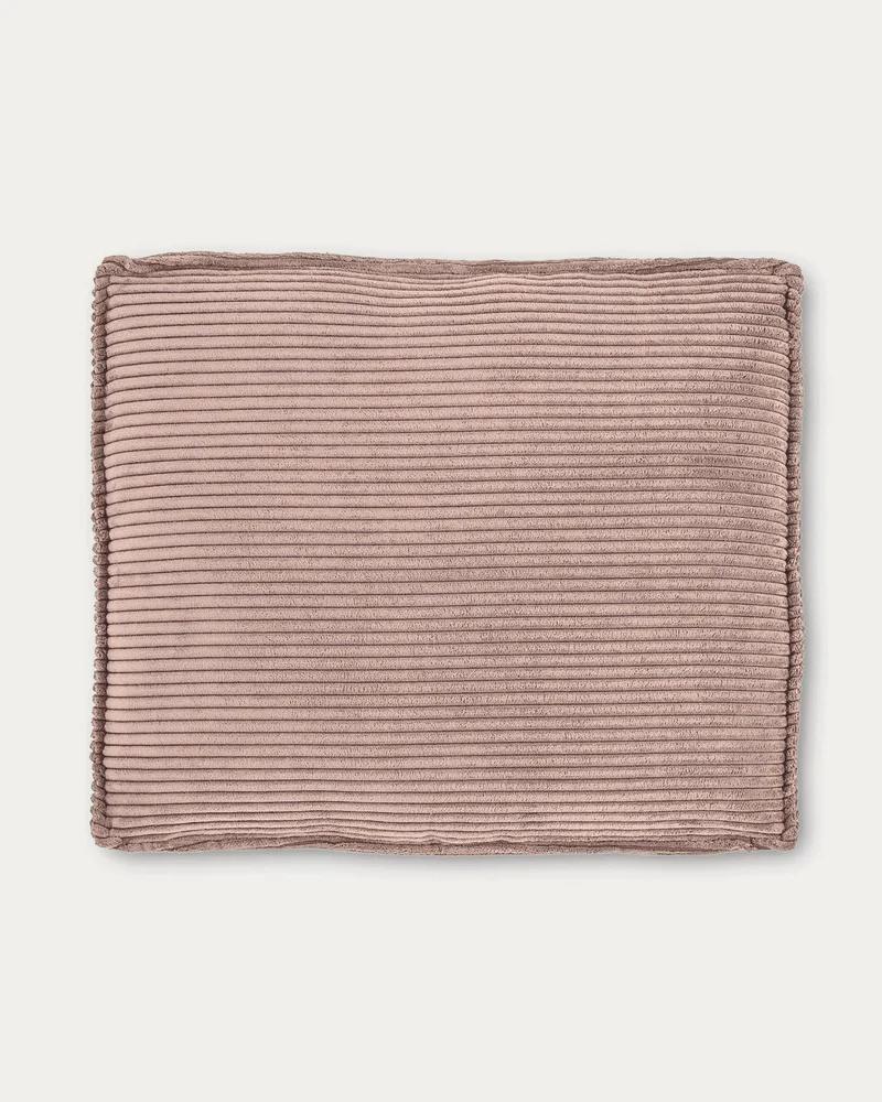 Kissen Blok, schwer entflammbar mit dickem Cord in Rosa, 50 x 60 cm