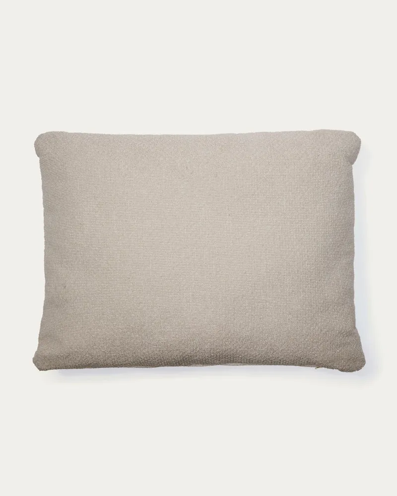 Kissen Martina mit Chenille in Steinton 47 x 36 cm