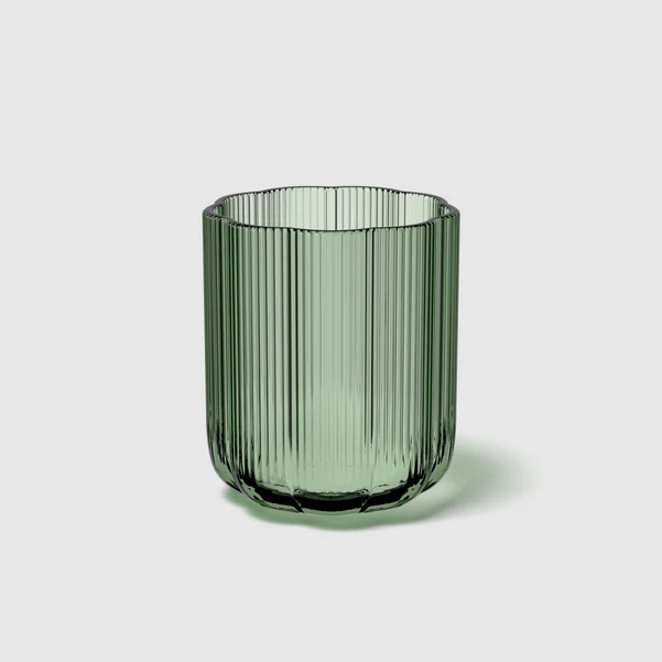 Fleur Vaso in Vetro - Verde, 12,5 x 15 cm