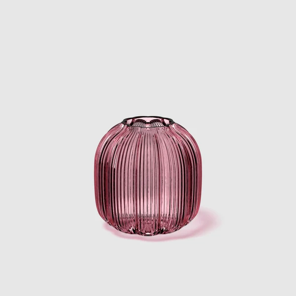 Fleur Vaso in Vetro - Lilla, 11 x 11 cm
