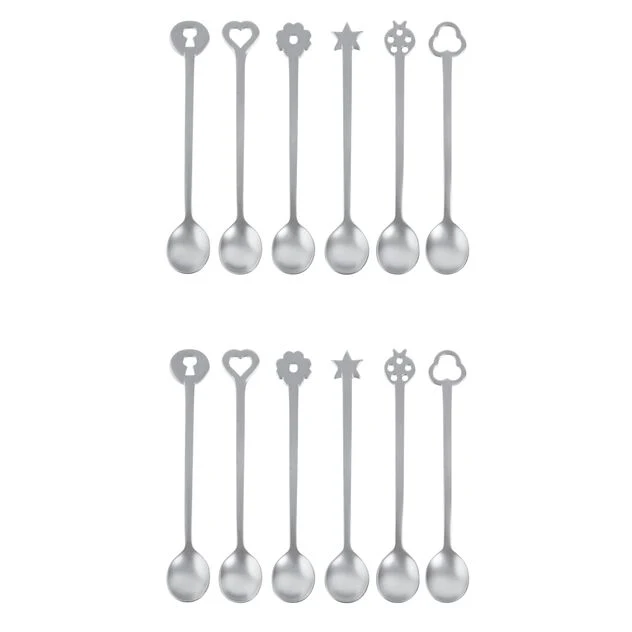 LIVING Set 12 Cucchiaini Party Oriental Inox Antique