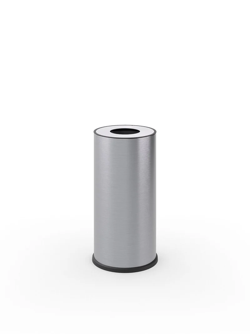 Pattumiera a Bidone Ø 35x71 cm 1 Scomparto 70 L in Acciaio Inox Satinato
