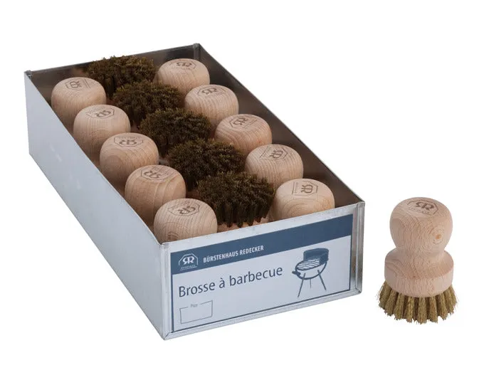 REDECKER Herdplattenbürste Grillbürste Buche Messing 15 Stück