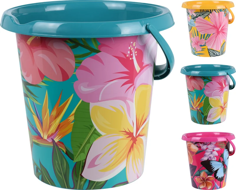 Secchio Con Fiori 12 Lt