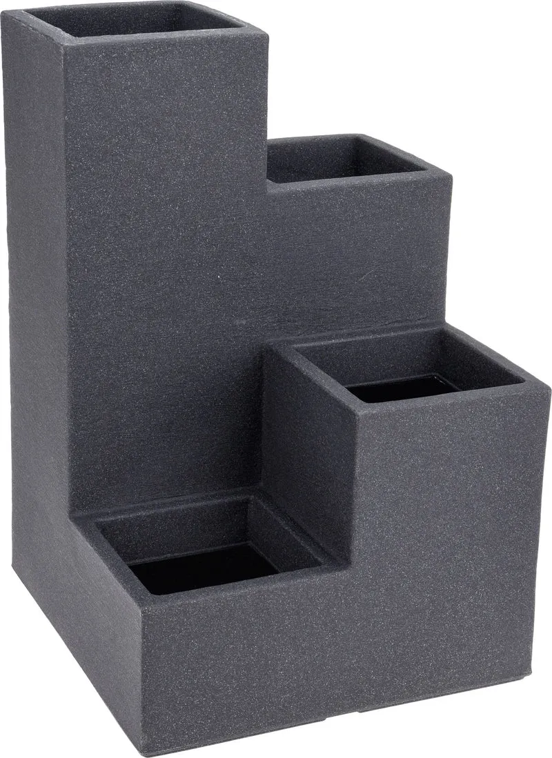 Fioriera Design 40X40X60 Cm Grigio