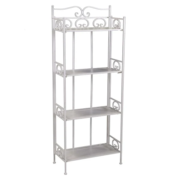 Scaffale Bianco Metallo 40X23X70 Cm